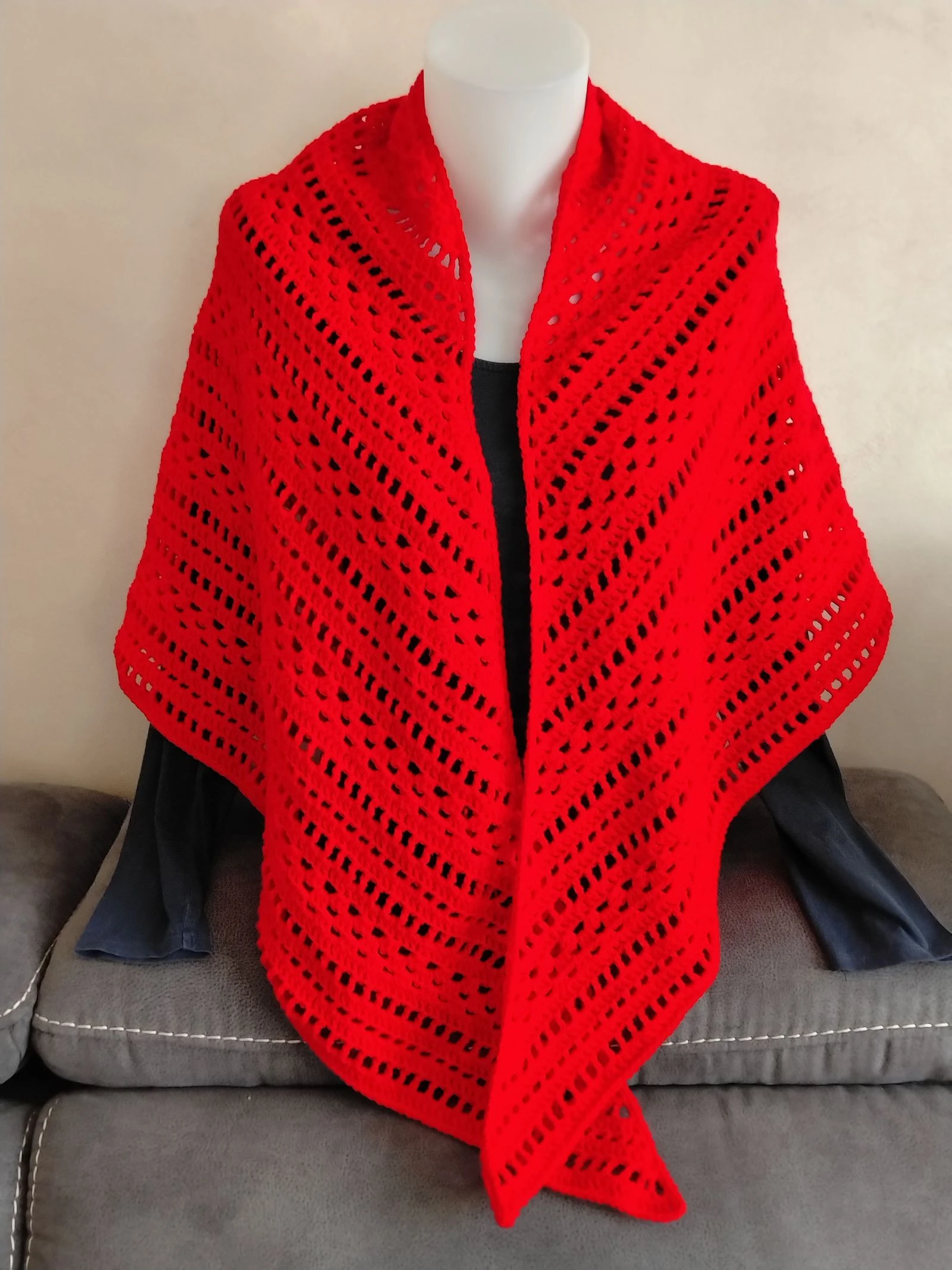 Xale vermelho macio – photo 2